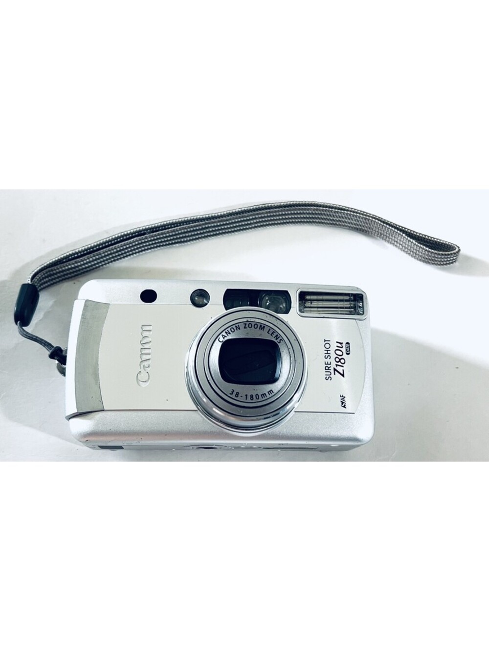 Canon Sure Shot Z180u 35mm Film Camera 38-180mm Zoom Silver Tested